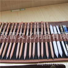 超值素描套装马克铅笔+卷笔袋+纸笔+双头笔套+小刀+老人头橡皮