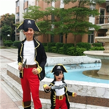 批发儿童成人海盗船长服装演出舞台服装万圣节服装