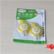 2元店挂钩2个卡通粘钩挂钩强力粘钩批发厂家直销