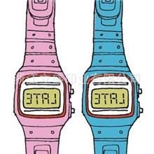 2013欧美潮人秀场原宿卡通手表现货tattoo纹身贴纸批发D-58