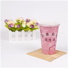 厂家生产一次豆浆杯带盖带盖豆浆杯封口豆浆杯豆浆纸杯批发