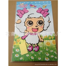 eva拼图厂家生产儿童智力美羊羊拼图环保儿童eva拼图批发