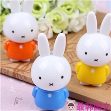 厂家供应可爱兔子造型伸缩笔米菲兔圆珠笔韩版中性笔量大从优