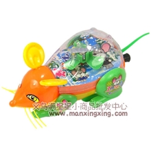 【2元小商品】好玩新奇特儿童塑料发光拉线老鼠玩具