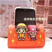 【现货】海贼王手机座乔巴路飞手机支架创意家居动漫手机座