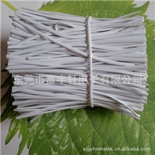 供应PVC白色2.0MM宽椭圆扎带裁切100MM