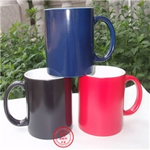 特价热转印磨砂亚光涂层diy创意个性定制陶瓷马克变色杯直销批发