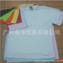 厂家现货供应180克各种颜色文化衫广告衫空白T恤衫加工印花印字