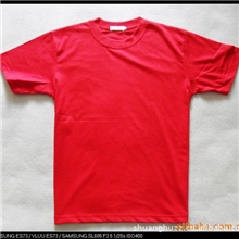 批发220克空白文化衫广告衫纯色T恤AB棉半袖