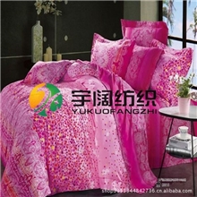 宽幅春亚纺、桃皮绒，四件套，专业家纺面料，提花印花，全涤面料