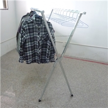 免安装1.5米家居晾晒架X型晾衣架双杆折叠衣架摆地摊货架