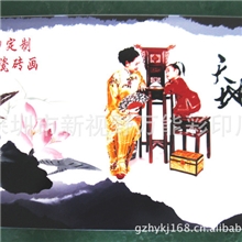 大芬油画村彩印个性瓷砖画高清彩印瓷砖画彩印定制瓷砖画