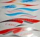 印刷加工可撕膜低温花纸高附着力水移画贴纸，可滑动定位水印纸