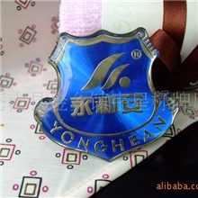 【生产加工】CD纹铭牌镭射/铜铝滴胶豪华高光商标