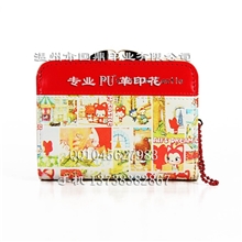 【厂家订做】PU革印刷图案清晰颜色精确色牢度高裁片印刷