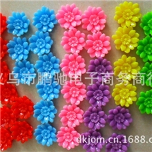 义乌厂家直销树脂配件树脂花手机饰品配件玫瑰花可来样定做