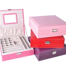 620价格风暴皮革首饰盒欧式皮革盒批发定制饰品盒淘宝热卖