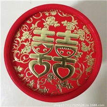 【现货】义乌小号结婚喜糖盒烫金浮雕圆筒糖盒喜糖盒