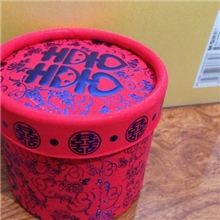 【厂家直销】婚庆用品喜糖盒烫金浮雕圆筒糖盒小号喜字紫色