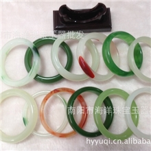 十元店批发各种高仿玉手镯批发翡翠玉手镯和田玉碧玉白玉镯