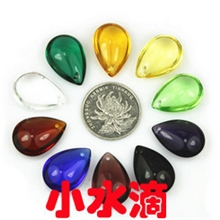 小本创业地摊批发2012新产品水晶玛瑙石头刻字水晶小水滴批发