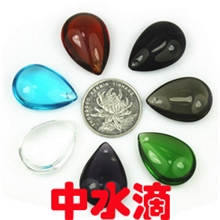 水晶玛瑙刻字批发刻字水晶中号水滴批发多种形状支持混批