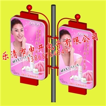 灯笼形灯箱电线杆灯箱路灯灯箱专业加工外观精美更换画面方便