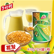 厂家直销批发专用甜榨汁玉米粒餐饮家庭商超易拉罐装乡村树