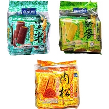 糙米馆五谷糙米饼黑米/肉松/荞麦/红曲味三口味150g/包非油炸