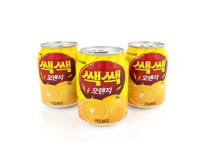 韩国原装进口饮料LOTTE乐天粒粒橙汁果肉果汁238ml12瓶/箱