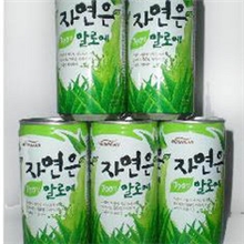 韩国进口饮料批发熊津芦荟汁180ml*15瓶/箱