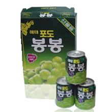 韩国海太饮料批发海太葡萄汁238mL*12