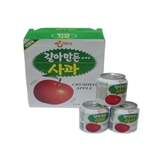 韩国进口饮料批发海太苹果汁238mL每箱72罐