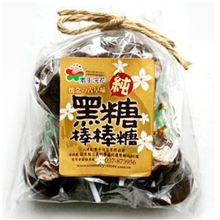 进口食品零食批发台湾素手浣花黑糖棒棒糖话梅糖果140g