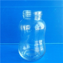 饮料玻璃瓶弧形玻璃奶瓶果醋玻璃瓶果汁玻璃瓶酸奶玻璃瓶