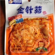 实体批发金针菇腾鲜阁金针菇40g香辣味金针菇腾鲜阁腾祥食品