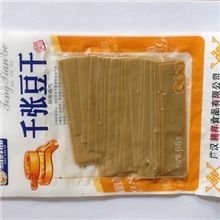 厂家直销65g五香味豆干豆皮休闲食品外带便携食品腾鲜阁腾祥