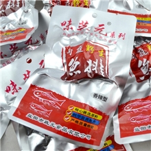 味芝元鱼排洞庭野生香辣鱼排湖南特产鱼尾巴鱼块26g水产品零食