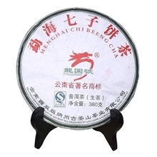 云南普洱茶生茶勐海七子饼龙圆号特级生饼380克纯料古茶饼2012