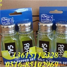 供应玻璃厂制品组合食盐.胡椒粉瓶糸列调料瓶