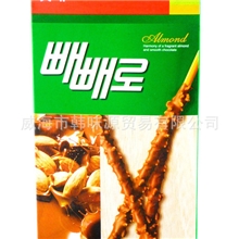 韩国食品*韩国食品批发/乐天杏仁巧克力棒32g