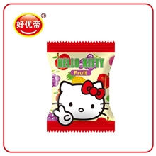 好优帝hellokittyQQ糖水果味可口橡皮糖厂家糖果批发