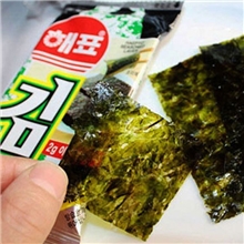 供应【聚友】韩国进口零食品海飘海苔20g40包/箱3.9kg