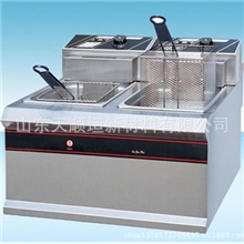 902双缸双筛电炸炉油炸锅炸薯条鸡柳机烧烤油炸设备