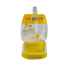 厂家供应一次性豆浆袋带吸嘴自立袋原味黄豆浆袋液体袋牛奶