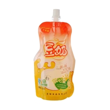 新品上市】热销批发多种图案美味豆浆塑料薄膜袋吸嘴豆浆袋