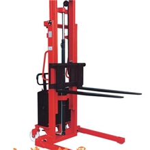 手推电动堆高车手推叉车半电动堆高车