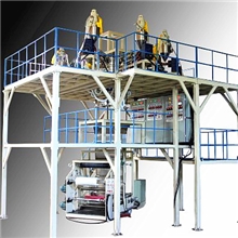 厂家直销三层七层共挤先进水平下吹旋转塑料吹膜机（可定制）