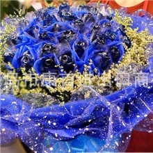 雪点纱网鲜花包装材料卡通花束包装米数足质量好