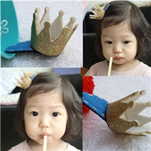 30906YOKI新款跳板夹绣线金皇冠不织布底全包式萌款